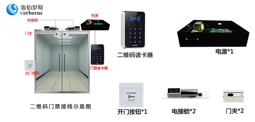 塞伯羅斯二維碼門禁,二維碼讀頭 塞伯羅斯二維碼門禁,二維碼讀頭